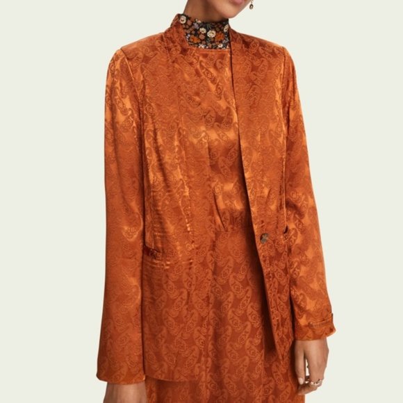 Scotch & Soda Jackets & Blazers - Scotch & Soda Jacquard Paisley Starwatcher Blazer